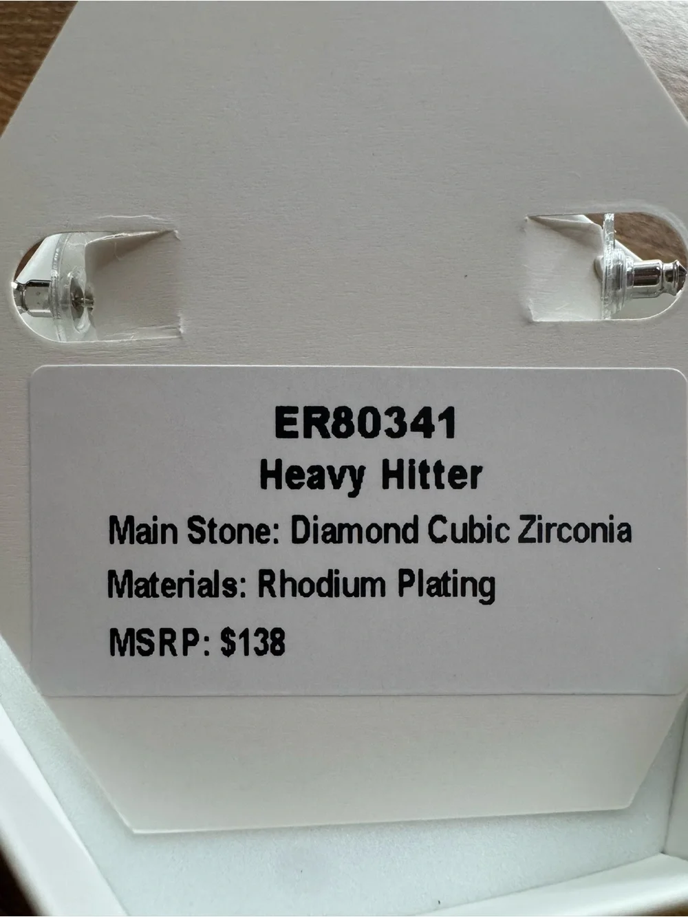 Heavy Hitter - Bomb Party OG Hoops - Rhodium CZ